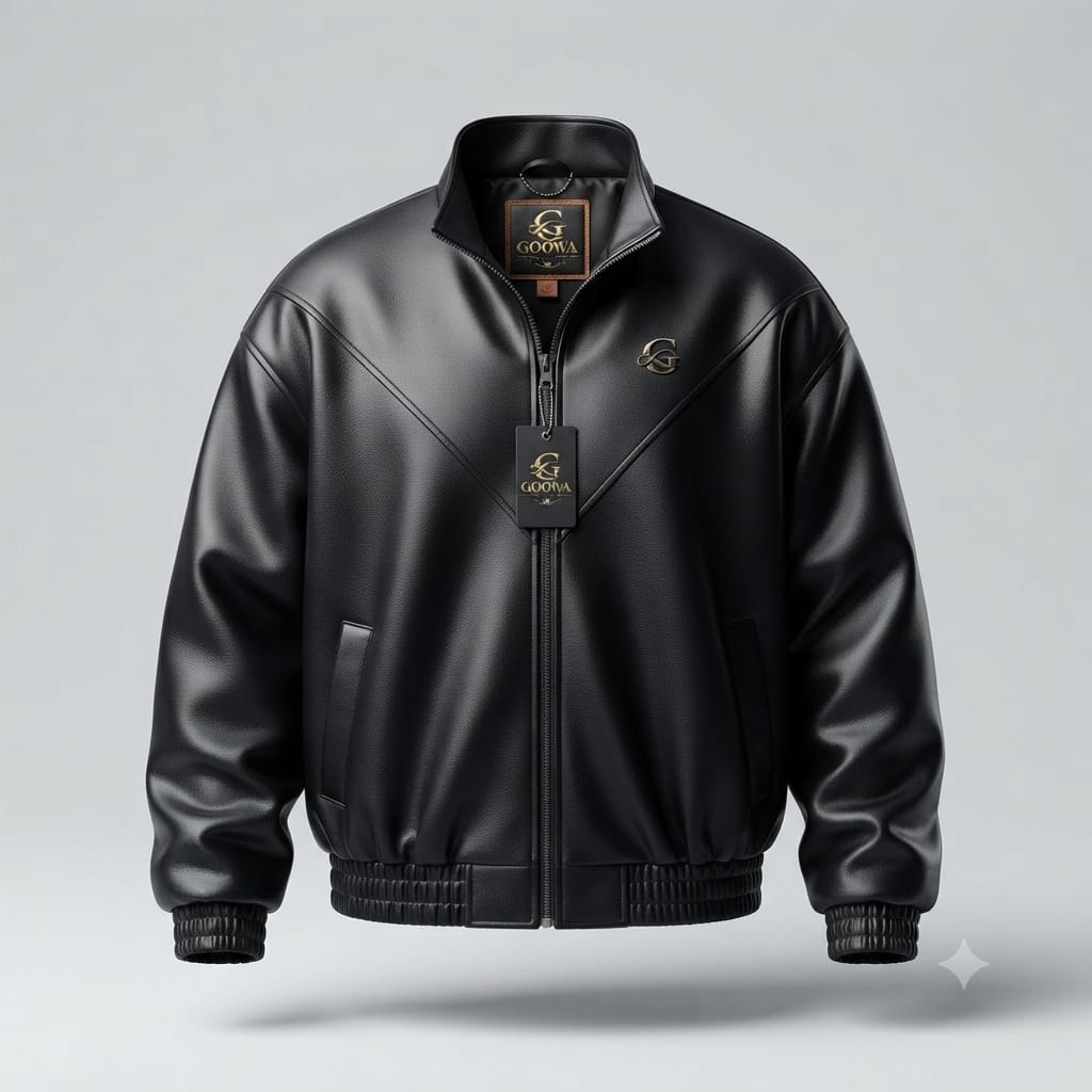 Leather Bomber Jacket