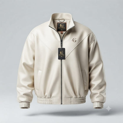Leather Bomber Jacket