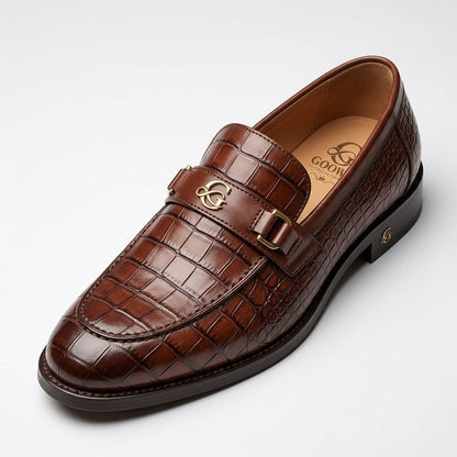 Goowa Milano™ Croc Embossed Luxury Loafers