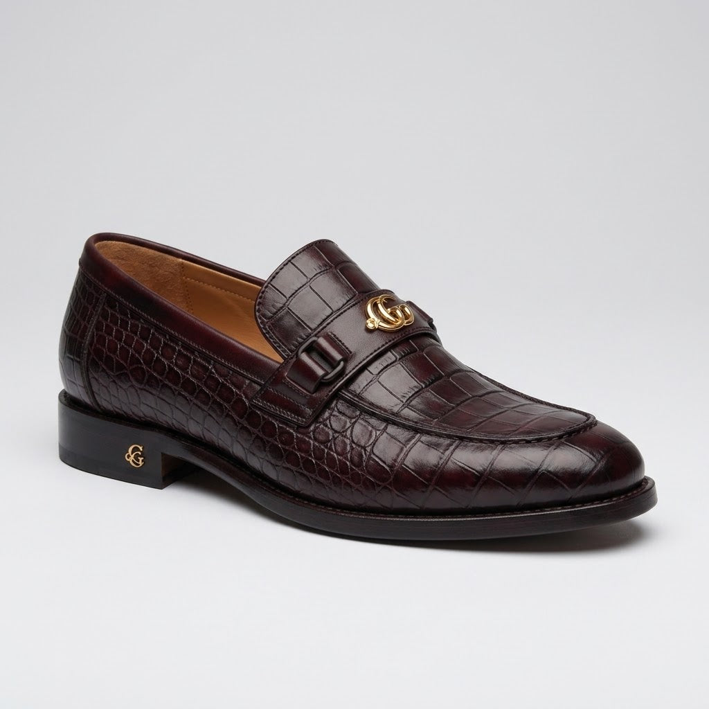 Goowa Milano™ Croc Embossed Luxury Loafers